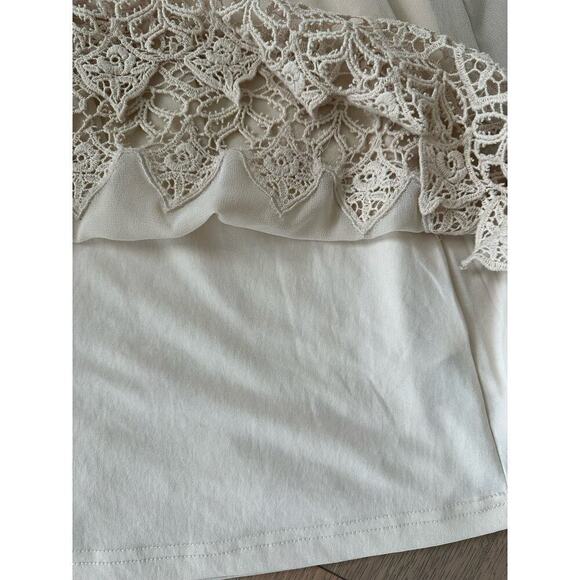 Miss Selfridge Womens Cream Lace Lined Lightweight Babydoll Dress Size 8 - Picture 9 of 12